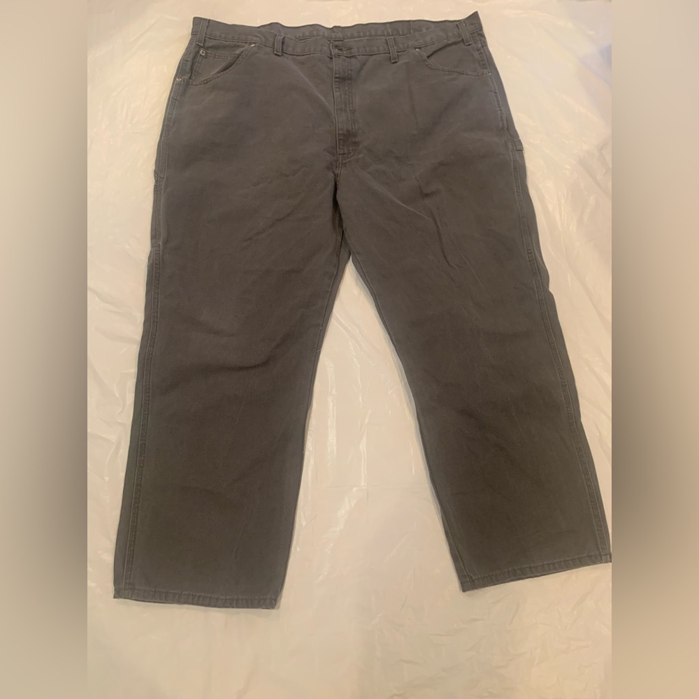 Dickies Men’s Grey Canvas Work Pants 48x30